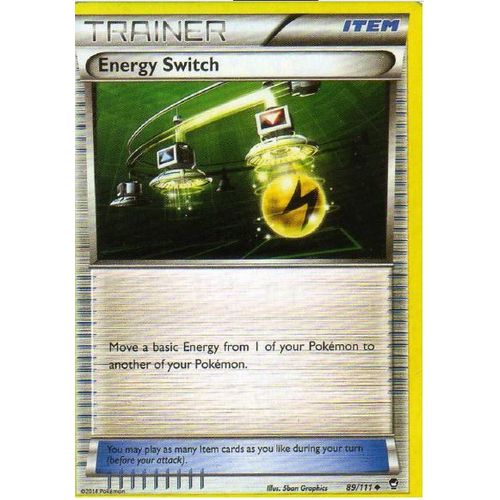 Carte Pokemon Trainer Energy Switch 89/111 Xy Furious Fists Poings Furieux Version Anglaise
