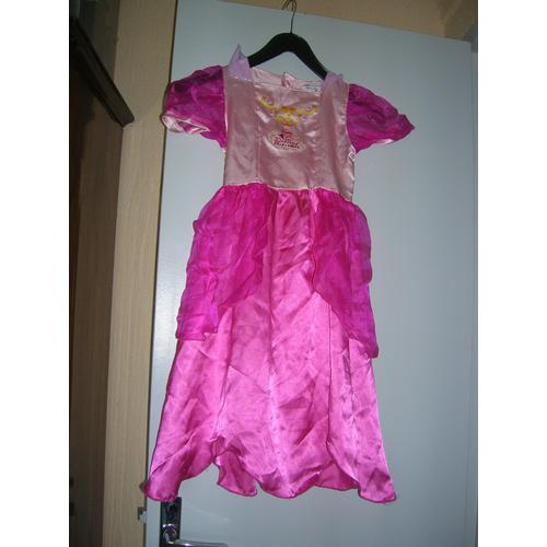Barbie robe de princesse pour filles en polyester rose 5-7 ans