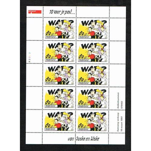 Pays-Bas - Bob Et Bobette - Bloc De 10 Timbres Neufs 1997.