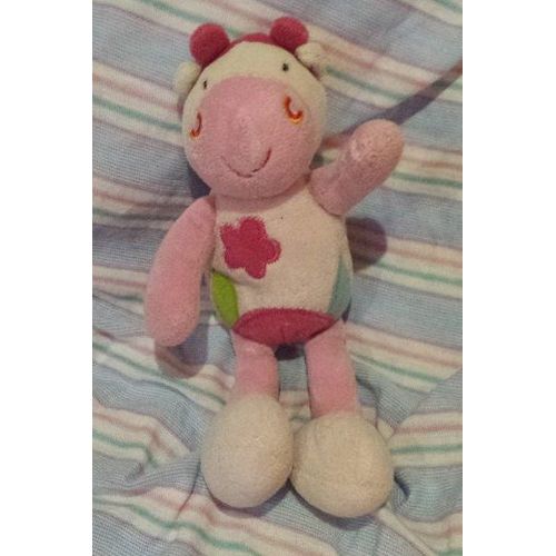 Doudou Bawi Vache Rose 20cm Bille Fesses