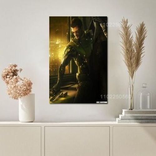 Affiche pla de jeu de la r¿¿volution humaine Deus Ex sur toile,mpression murale Poster pour salon chambre ¿¿ coucher d¿¿cor sans cadre(50*70cm)