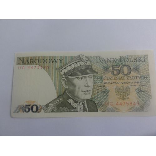 Billet 50 Zlotych Pologne 1988