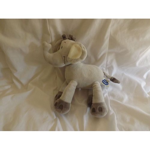Doudou Éléphant Gris By Mots D'enfants
