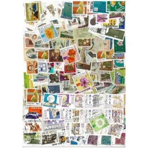 Macao 25 Timbres Differents Obliteres