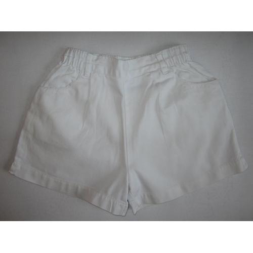 Short A L'heure Anglaise Blanc 4 Ans