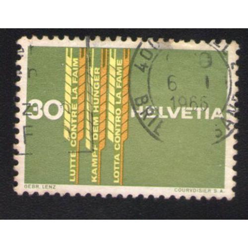 Suisse 1963 Oblitéré Rond Used Stamp Céréales Blé Lutte Contre La Faim