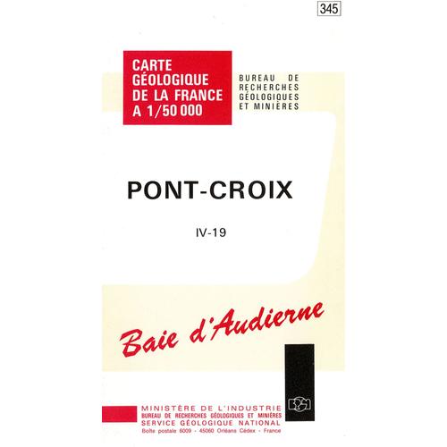Carte Géologique De La France À 1/50000 : Pont-Croix