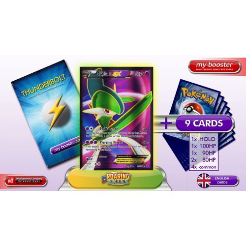 Gallade Ex Full Art (Gallade) 99/108 170hp Xy06 Roaring Skies (Ciel Rugissant) - Booster Optimisé Attaque Eclair De 10 Cartes Pokemon Anglaises