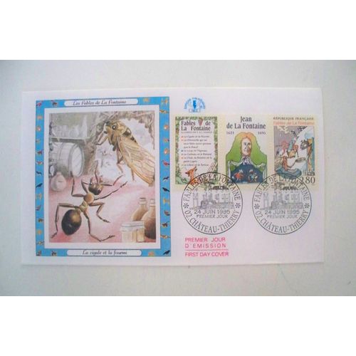 Enveloppe Premier Jour Les Fables De La Fontaine 