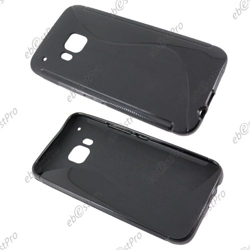 Ebeststar ® Etui Housse Coque S-Line Silicone Protection En Gel Pour Htc One M9, One Hima, Couleur Noir + Film Protection D'écran