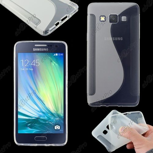 Ebeststar ® Housse Etui Coque Silicone Gel Motif S-Line Protection Souple Pour Samsung Galaxy A5 Sm-A500f, Couleur Transparent + Film Protection D'écran