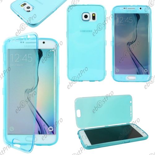 Ebeststar ® Housse Etui Coque Portefeuille Livre Silicone Gel Pour Samsung Galaxy S6 Sm-G920f, G920, Couleur Bleu + Film Protection D'écran
