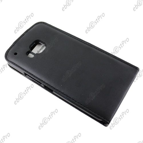 Ebeststar ® Coque Housse Etui Simili Cuir Rabattable Pour Htc One M9, One Hima, Couleur Noir + Film Protection D'écran