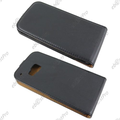 Ebeststar ® Etui Pu Cuir Rabattable Housse Coque Ultra Slim Pour Htc One M9, One Hima, Couleur Noir + Film Protection D'écran