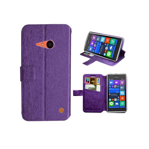 Etui/Housse Nokia Lumia 735 -  Folio Ultra Fin + 2 Slots Cb - Violet