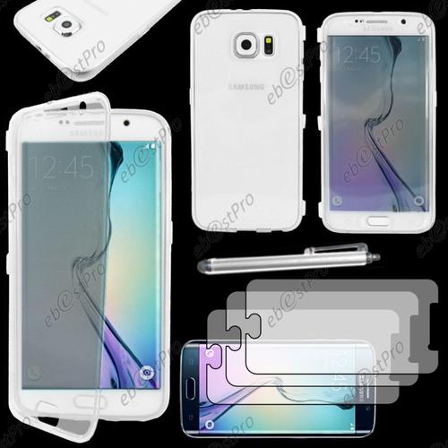 Ebeststar ® Housse Etui Coque Portefeuille Livre Silicone Gel Pour Samsung Galaxy S6 Sm-G920f, G920, Couleur Transparent + Stylet 3 Film