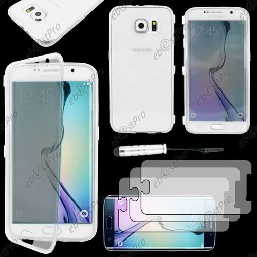 Ebeststar ® Housse Etui Coque Portefeuille Livre Silicone Gel Pour Samsung Galaxy S6 Sm-G920f, G920, Couleur Transparent + Mini Stylet 3 Film