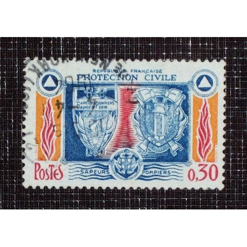 France N° 1404 Oblitéré De 1964 - 30c « Protection Civile (Sapeurs-Pompiers) » 