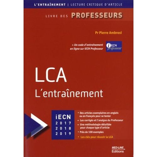 Lca - L'entraînement - Livre Des Professeurs
