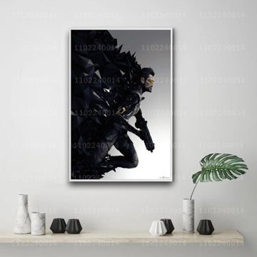 Affiche du jeu de la rvolution humaine Deus Ex sur toile,m...
