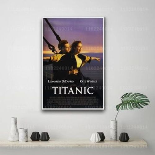 Affiche du film Titanic, affiche en toile d¿¿corative,mpression murale Poster pour salon chambre ¿¿ coucher d¿¿cor sans cadre(60*90cm)