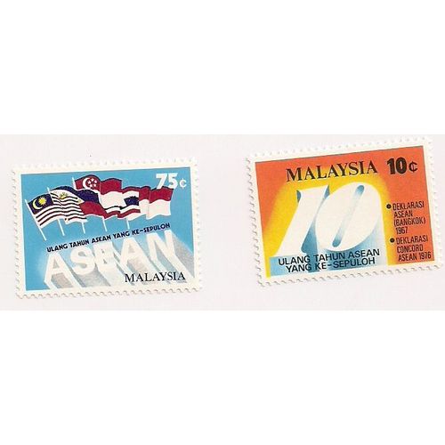 Malaisie- Lot De 2 Timbres Neufs A.S.E.A.N
