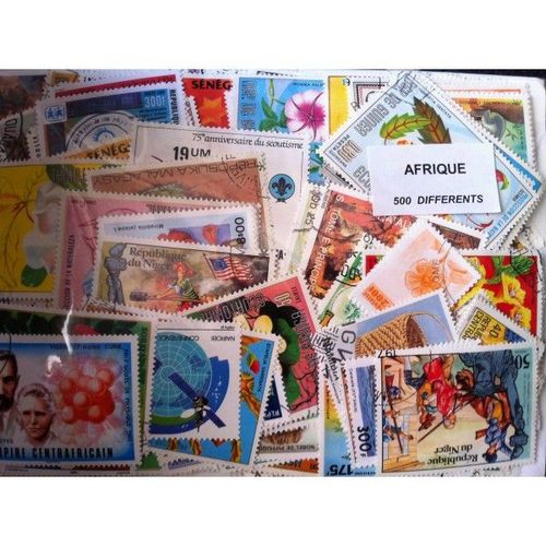 Afrique 500 Timbres Obliteres Differents Tous Pays
