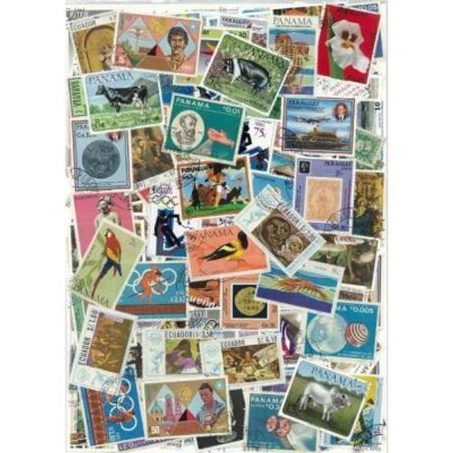 Amerique 500 Timbres Obliteres Differents Tous Pays
