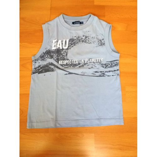 T-Shirt Bleu Sans Manches - Okaïdi - 8 Ans