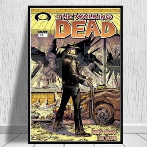 Affiche en toile The Walking Dead,mpression murale Poster pour salon chambre ¿¿ coucher d¿¿cor sans cadre(60*90cm)