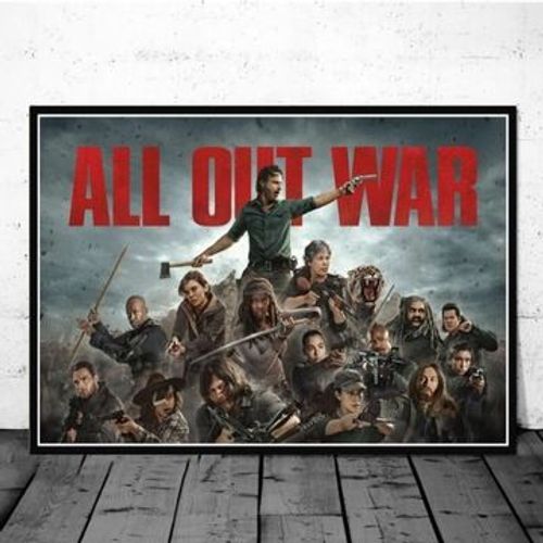 Affiche en toile The Walking Dead,mpression murale Poster pour salon chambre ¿¿ coucher d¿¿cor sans cadre(60*90cm)