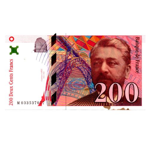 Billet De 200 Francs Gustave Eiffel 1996