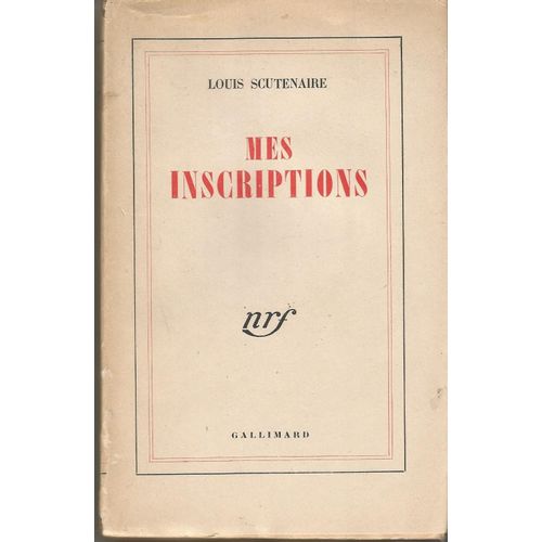 Mes  Inscriptions 