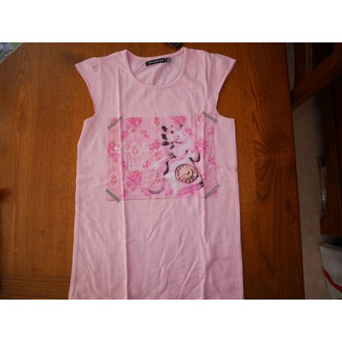 T-Shirt Tout Compte Fait 12 Ans Rose Neuf