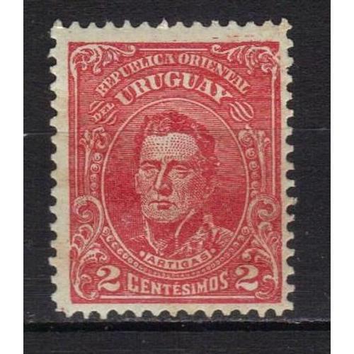 Uruguay 1912 : Général José Artiguas - Timbre 2 C. Rouge Neuf **