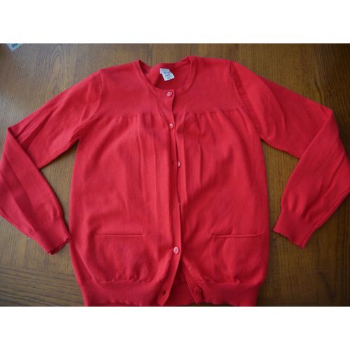 Gilet Zara Taille 9-10 Ans Rouge Comme Neuf