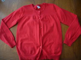 Gilet Zara Taille 9-10 Ans Rouge Comme Neuf