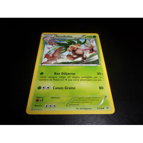 Noadkoko 2/108 Carte Pokemon Xy Ciel Rugissant Francaise 