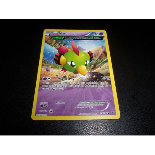 Natu 27/108 Carte Pokemon Xy Ciel Rugissant Francaise 