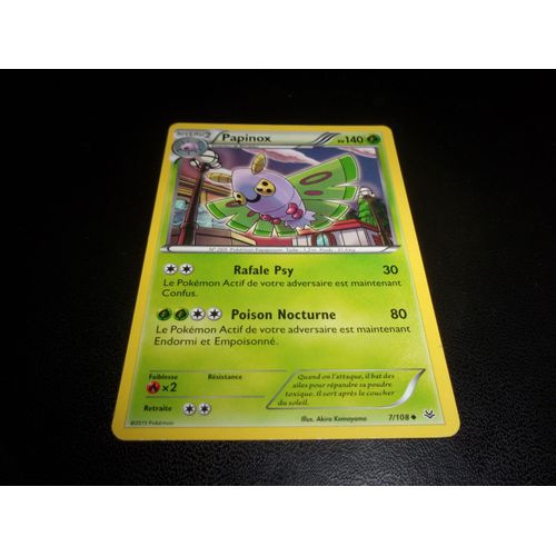 Papinox 7/108 Carte Pokemon Xy Ciel Rugissant Francaise 