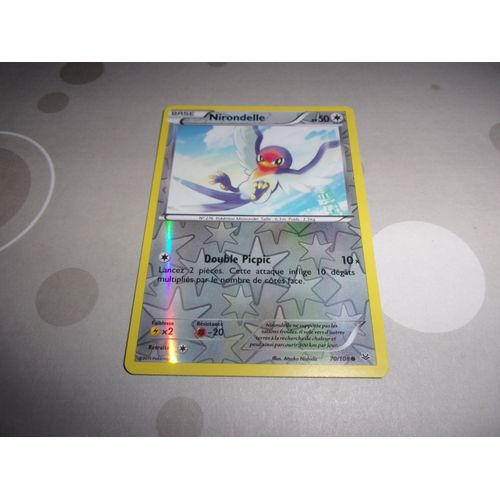 Nirondelle 70/108 Reverse Carte Pokemon Xy Ciel Rugissant Francaise 