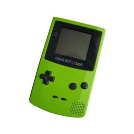 Console Nintendo Game Boy couleur GBC verte rechargeable avec carte de jeu  avec