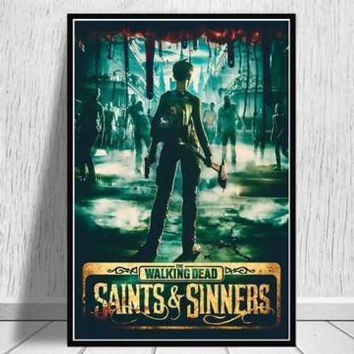 Affiche en toile The Walking Dead,mpression murale Poster pour salon chambre ¿¿ coucher d¿¿cor sans cadre(60*90cm)