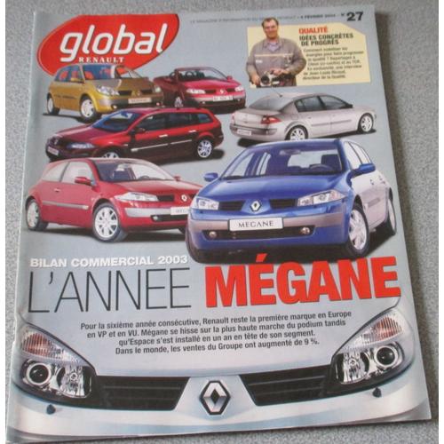 Global Renault N°27 - Février 2004 - Bilan Commercial 2003 - L'année Mégane 