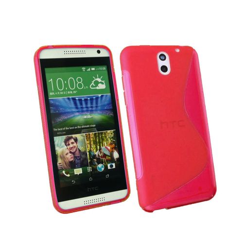 Coque/Housse Htc Desire 610 - Tpu Sline Design Semi Rigide - Rouge