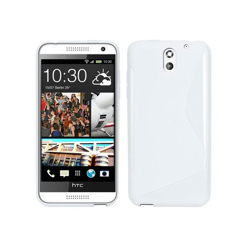 Coque/Housse Htc Desire 610 - Tpu Sline Design Semi Rigide - Blanc