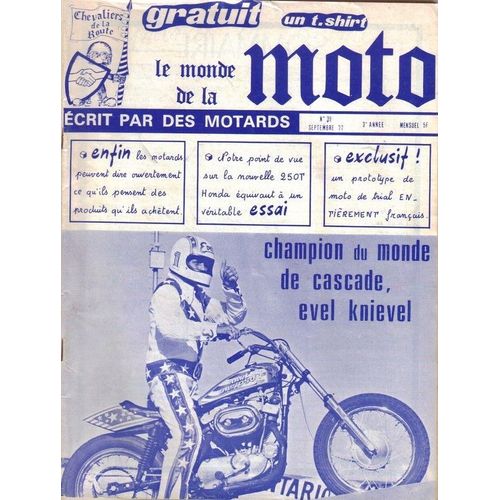 Le Monde De La Moto 39 . Septembre 1977 . Honda 250 T .
