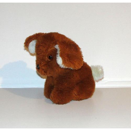 Chien Marron Ajena Peluche Vintage 19 Cm