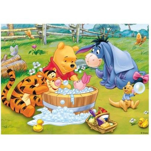 Puzzle 30 Pièces Winnie L'ourson : Le Bain De Porcinet