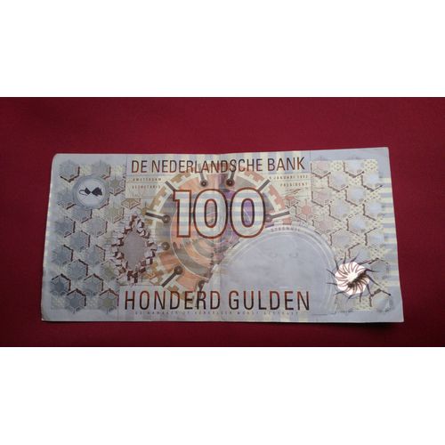 Billet De 100 Florins Hollandais 1992